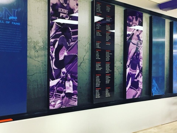 Northwestern State University Track & Field Wall of fame now features former hurdler Brittany Littlejohn - school record holder and Southland Conference Record Holder.