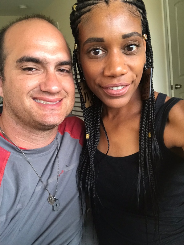 Interracial Couple celebrating their 10-year anniversary of marriage
