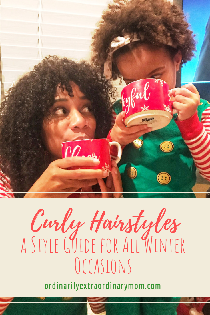 For any curly girl looking to rock the perfect winter hair | Mommy and Me | Curly Hairstyles | Curly Hair | African-American Hair | Natural Hair | Natural Hairstyles
