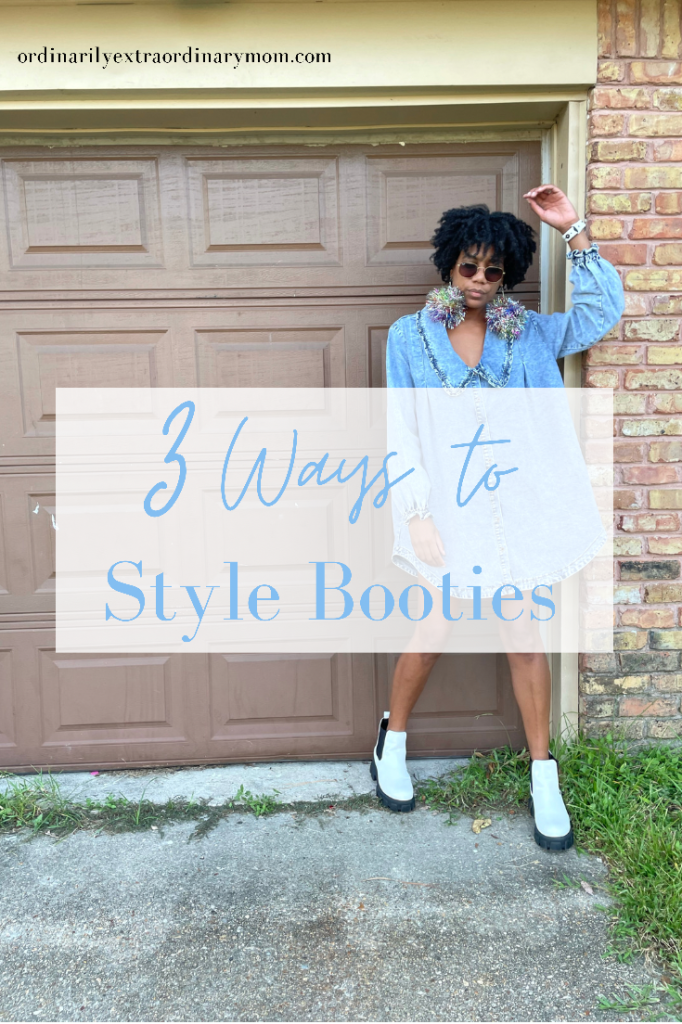 3 Ways to Style Booties for Fall / Winter | ordinarilyextraordinarymom #booties #falloutfits #falloutifts2021 #fallstye #winteroutfits