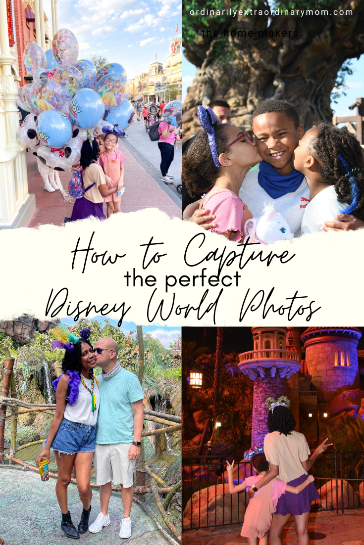 How to Capture the perfect Disney World Photos | ordinarilyextraordinarymom #disneyworldphotos #disneyphotos #disneyphotospots #disneyphotoideas #disneyphotoideaskids